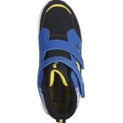 SKECHERS Junior Junge Storm Blazer Wasserdicht Doppelter Riemen Beleuchtete Turnschuhe Blau Schwarz