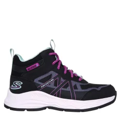 SKECHERS Mädchen Abenteuer Blitz Spaß Jagd wasserdichte Schuhe Black Aqua