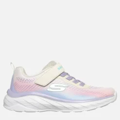 SKECHERS Mädchen Grenzenlose Farbe Blitz Turnschuhe Natural