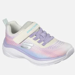 SKECHERS Mädchen Grenzenlose Farbe Blitz Turnschuhe Natural