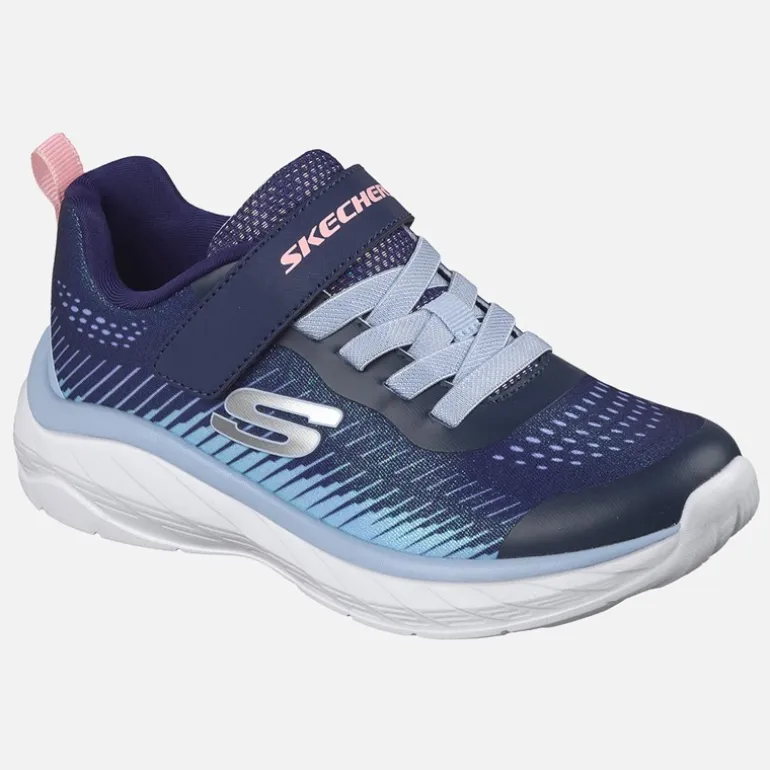 SKECHERS Mädchen Grenzenlose Farbe Blitz Turnschuhe Navy