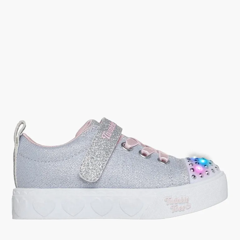 SKECHERS Mädchen Twinkle Toes Sneaker Grau