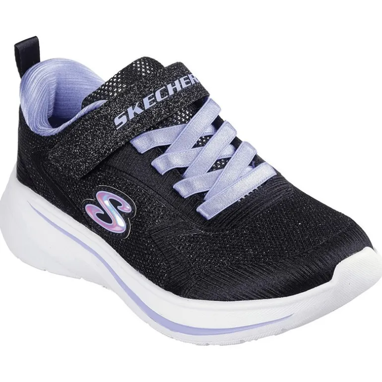 SKECHERS Mädchen Wave 92 Sneaker Schwarz