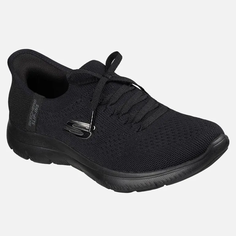 SKECHERS SPORT SKECHERS Damen Summits Slip in Neue Tägliche Sneakers Schwarz