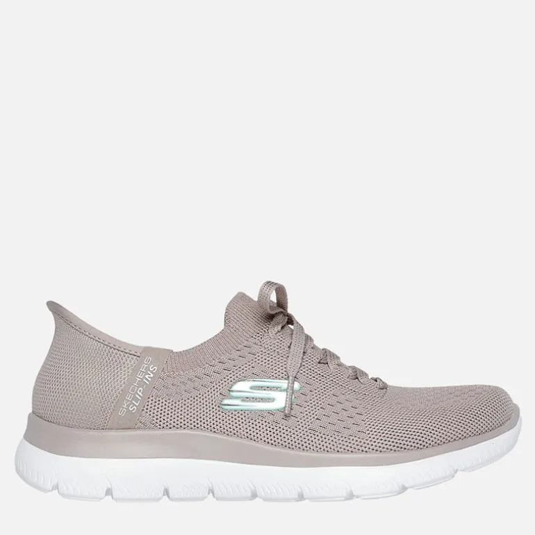 SKECHERS SPORT SKECHERS Damen Summits Slip in Neue Tägliche Sneakers Natural