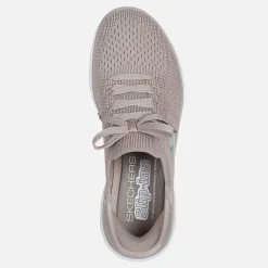 SKECHERS SPORT SKECHERS Damen Summits Slip in Neue Tägliche Sneakers Natural