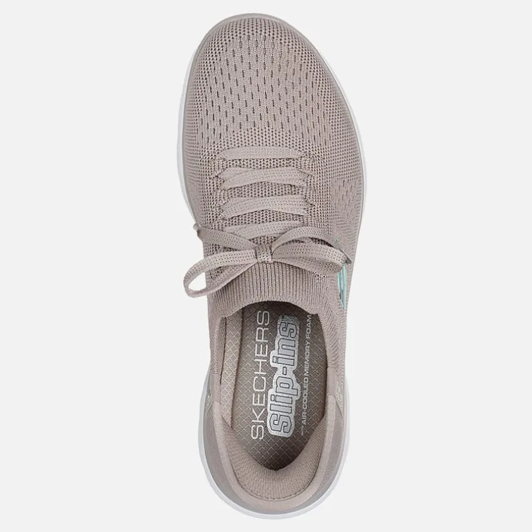 SKECHERS SPORT SKECHERS Damen Summits Slip in Neue Tägliche Sneakers Natural
