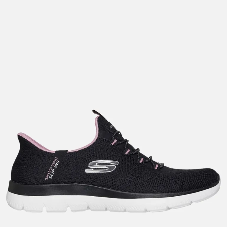 SKECHERS SPORT SKECHERS Damen Summits Dream Chaser Slip In Sneaker Black & Purple/Mauve