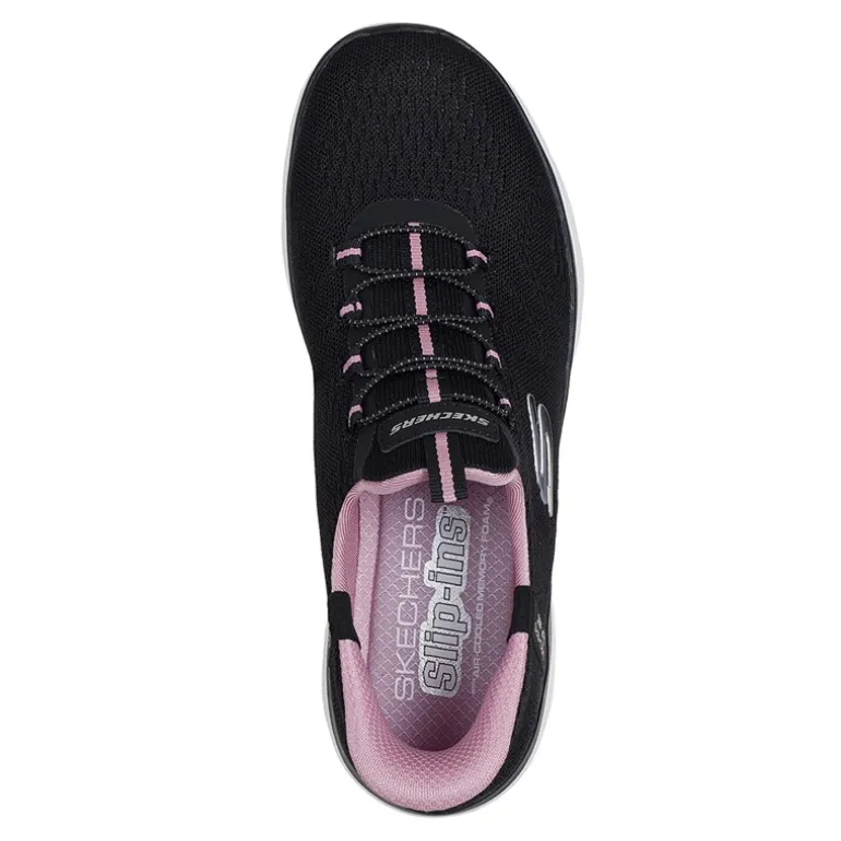 SKECHERS SPORT SKECHERS Damen Summits Dream Chaser Slip In Sneaker Black & Purple/Mauve