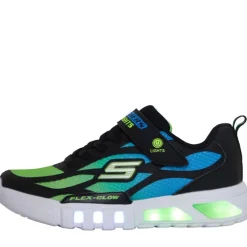 SKECHERS SPORT SKECHERS Junior S Lights Flex Glow - Dezlo Turnschuhe Blau/Schwarz/Lime