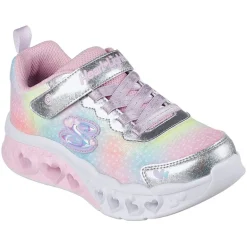 SKECHERS SPORT SKECHERS Mädchen Flutter Herz Lichter Simply Love Turnschuhe Silber