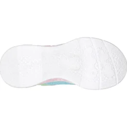 SKECHERS SPORT SKECHERS Mädchen Flutter Herz Lichter Simply Love Turnschuhe Silber