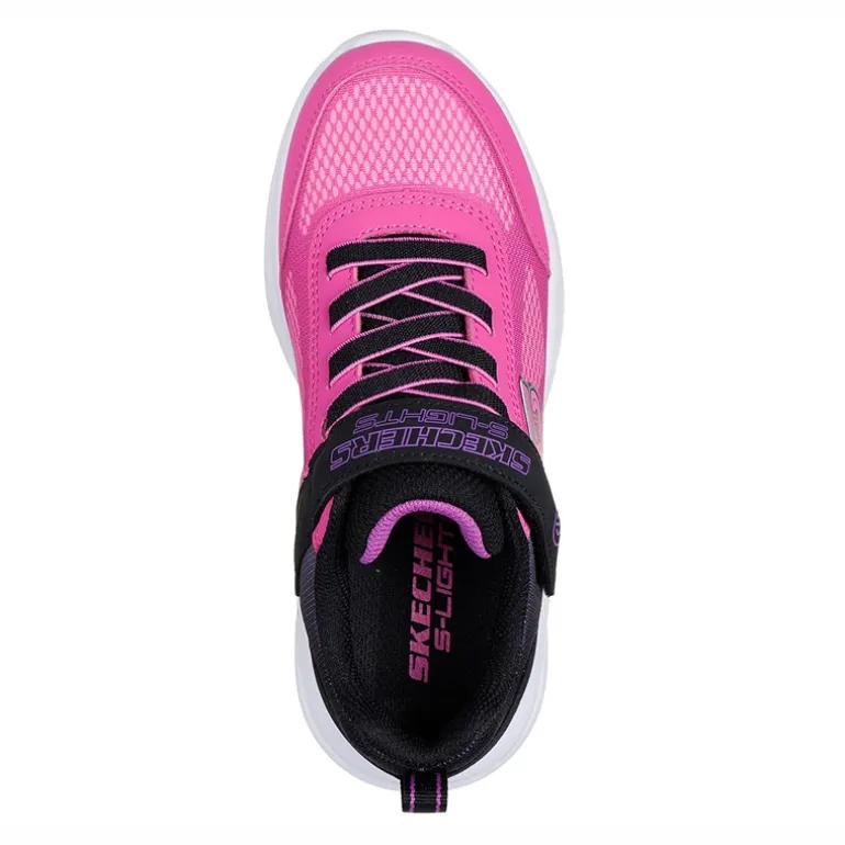 SKECHERS SPORT SKECHERS Mädchen Sola Glow Ombre Deluxe Turnschuhe Schwarz