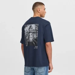 Solid Herren Bilop T Shirt Insignia Blue