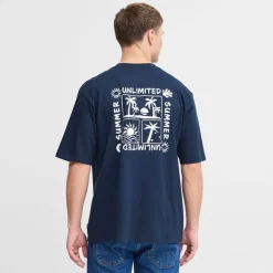 Solid Herren Daniel T Shirt Dress Blues