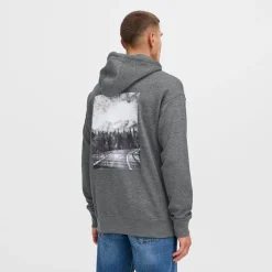 Solid Herren Dix Hoodie Dark Grey Melange