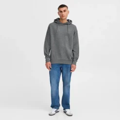 Solid Herren Dix Hoodie Dark Grey Melange
