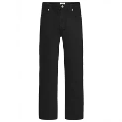 Solid Herren Jeans Schwarzer Denim