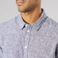 Solid Herren Langarm Shirt True Black Melange
