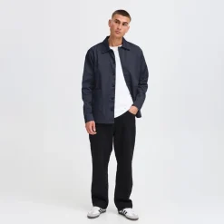 Solid Herren Ossie Overshirt Insignia Blue
