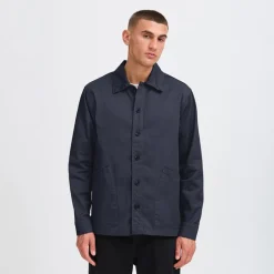 Solid Herren Ossie Overshirt Insignia Blue