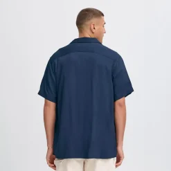 Solid Herren Pablo Kurzarm Hemd Insignia Blue