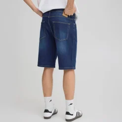 Solid Herren Sdjeni Jeans Shorts Dark Blue Denim