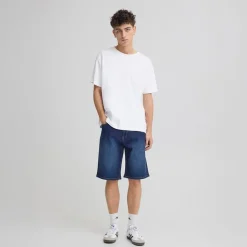 Solid Herren Sdjeni Jeans Shorts Dark Blue Denim