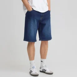 Solid Herren Sdjeni Jeans Shorts Dark Blue Denim