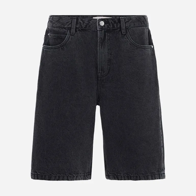 Solid Herren Sdomidt lockere Passform Denim Shorts Grey Denim