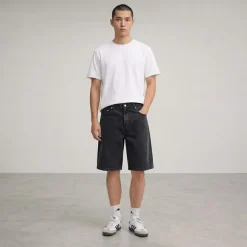 Solid Herren Sdomidt lockere Passform Denim Shorts Grey Denim