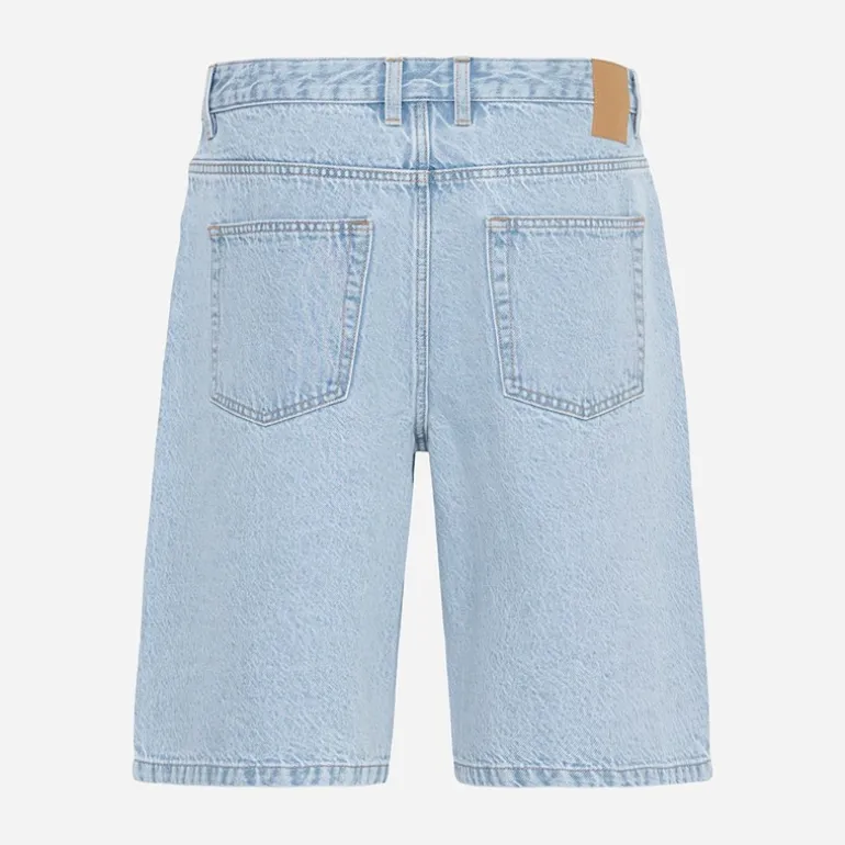 Solid Herren Sdomidt lockere Passform Denim Shorts Light Blue Denim