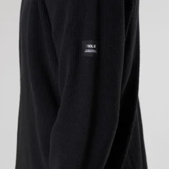 Solid Herren Strick Pullover True Black