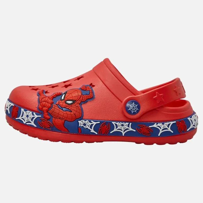 Spiderman Kleinkind Junge Muster Clogs Rot