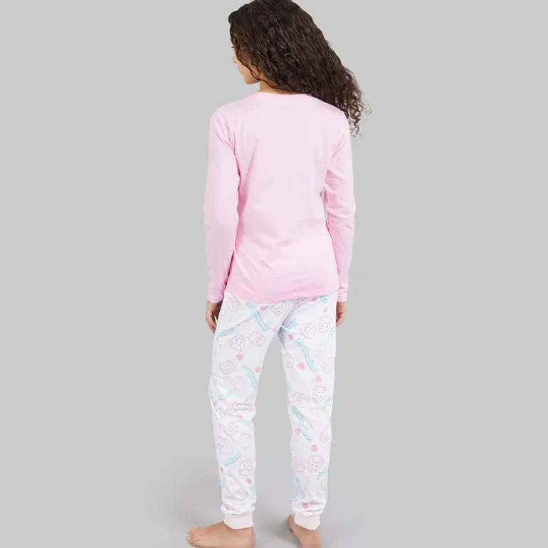 Squishmallows Mädchen Schlafanzug Set Ballerina/Weiß