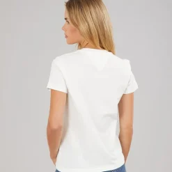 Tommy Jeans Damen Bubble T Shirt Ecru