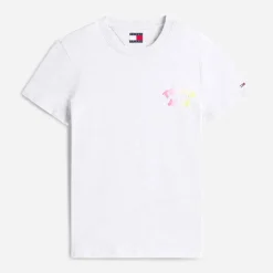 Tommy Jeans Damen Bubble T Shirt Ice Grey Heather