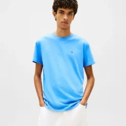 Tommy Jeans Herren Flag T-Shirt Blue Twilight