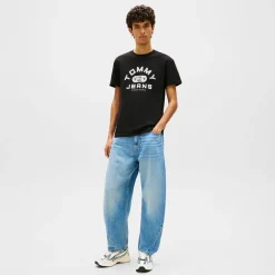 Tommy Jeans Herren TJ Fitness T-Shirt Schwarz