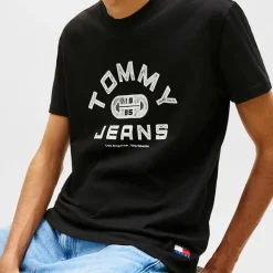 Tommy Jeans Herren TJ Fitness T-Shirt Schwarz