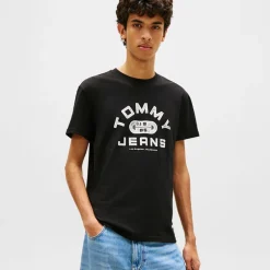 Tommy Jeans Herren TJ Fitness T-Shirt Schwarz