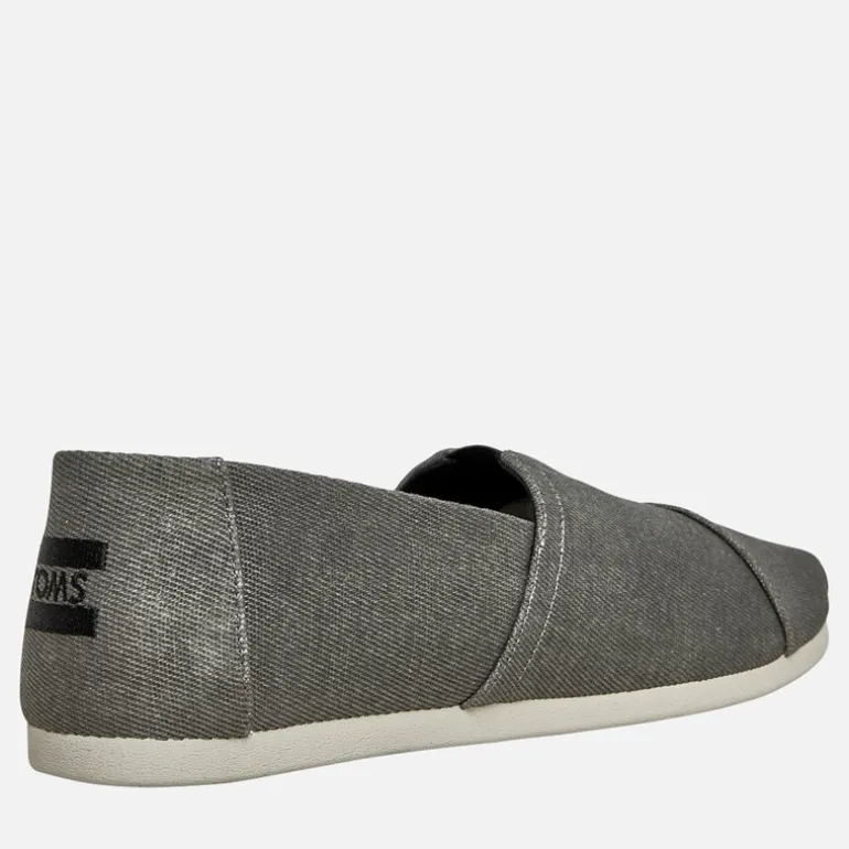 TOMS Herren Canvas Alpargata Espadrilles Schwarz Used