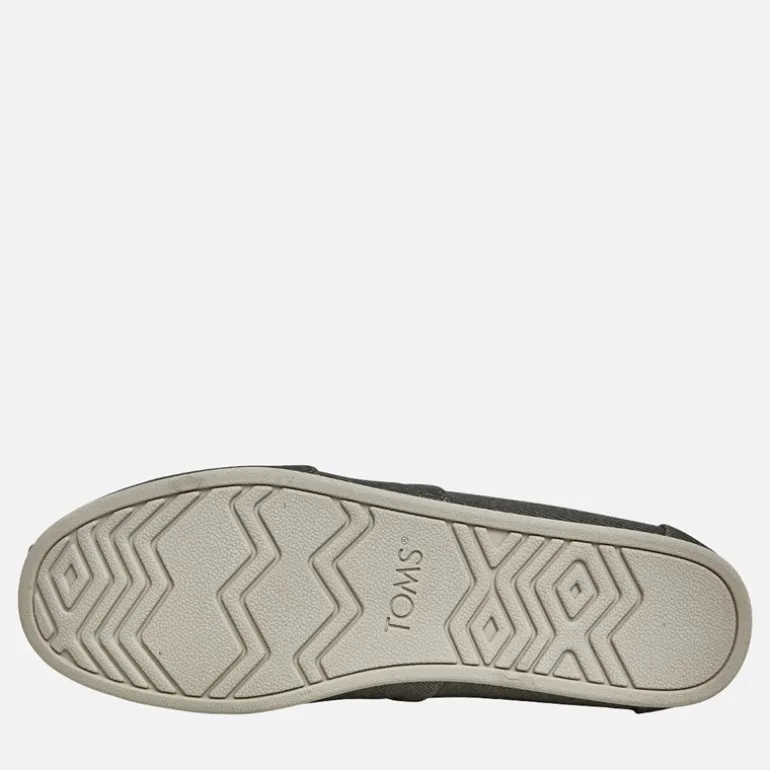 TOMS Herren Canvas Alpargata Espadrilles Schwarz Used