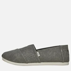TOMS Herren Canvas Alpargata Espadrilles Schwarz Used