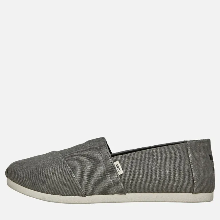 TOMS Herren Canvas Alpargata Espadrilles Schwarz Used