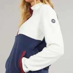 Trespass Damen Abilene Halber Knopf Fleece Ghost