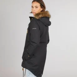 Trespass Damen Clea Isolierte Wasserdichte Parka Schwarz