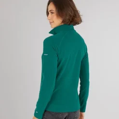Trespass Damen Shiner 1/2 Reißverschluss Mikro Fleece Türkis