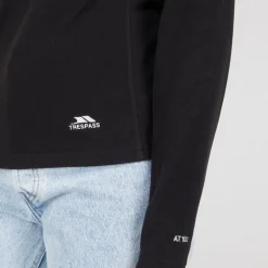 Trespass Damen Shiner 1/2 Reißverschluss Mikro Fleece Schwarz