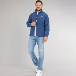 Trespass Herren Bernal Fleecejacke mit durchgehendem Reißverschluss Marineblau